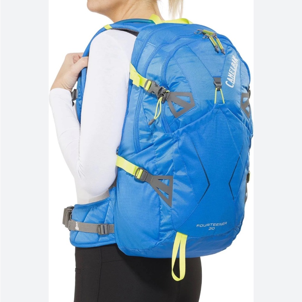 Women’s Camelbak Fourteener 20 Blue Backpack with Yellow Straps